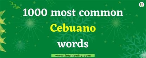 1000 most common Cebuano words .
